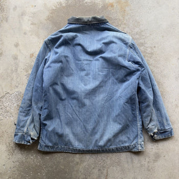 1970s THRASHED SEARS WORK ‘N LEISURE THRASHED DENIM CHORE COAT