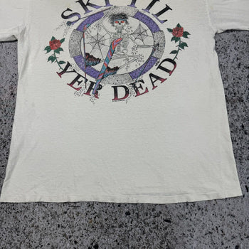 VINTAGE 1990s THRASHED GRATEFUL DEAD SKI TIL YER DEAD TEE