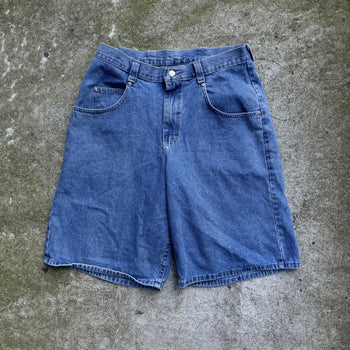 1990s LEE PIPES BAGGY DENIM SKATER JEAN SHORTS JORTS