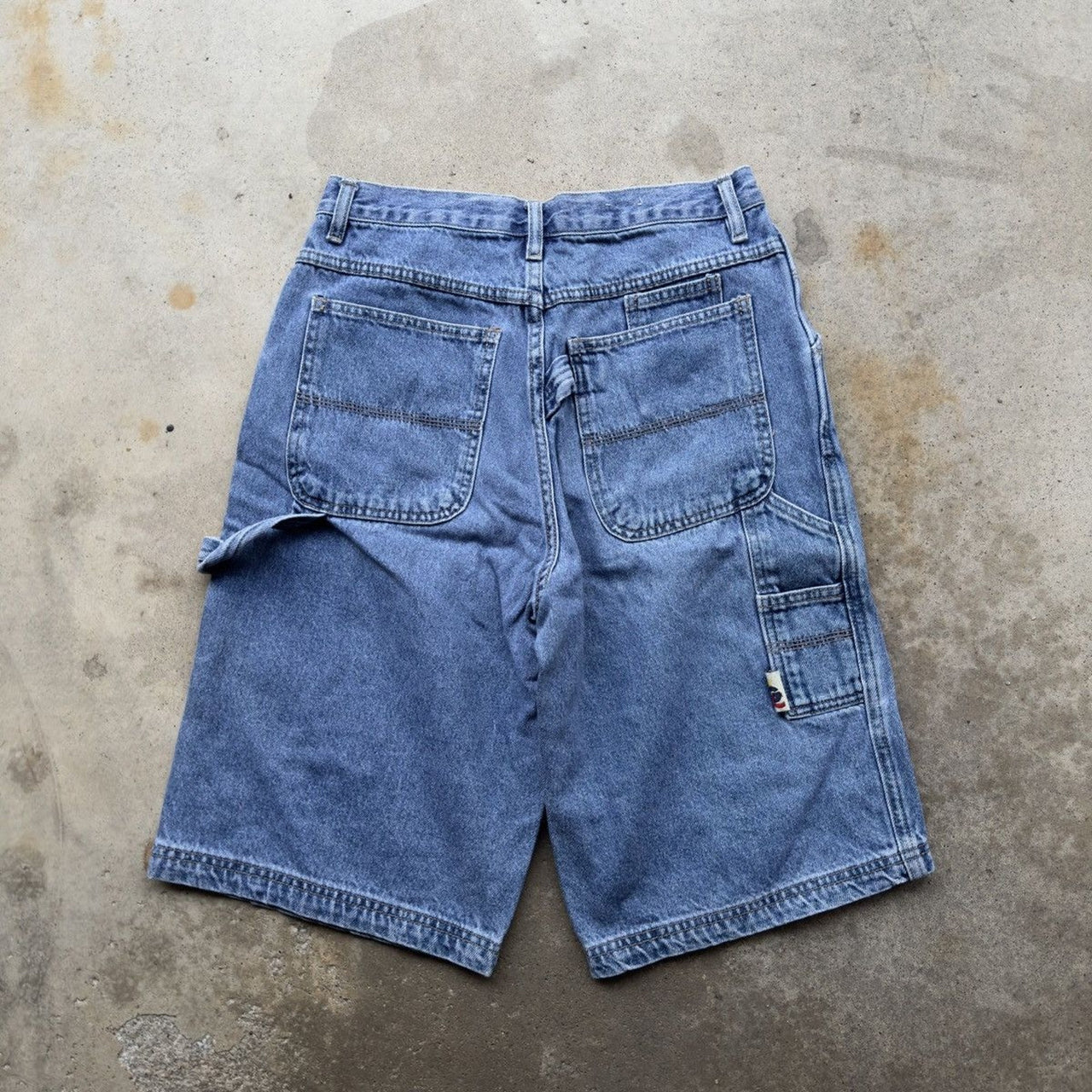 1990s BUGLE BOY BAGGY CARPENTER DENIM SKATER JEAN SHORTS JORTS