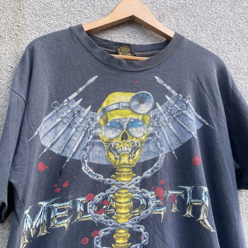 1990S THRASHED MEGADETH DR. VIC BAND TEE BROCKUM