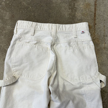 1980s DICKIES WHITE PAINTER CANVAS CARPENTER PANTS