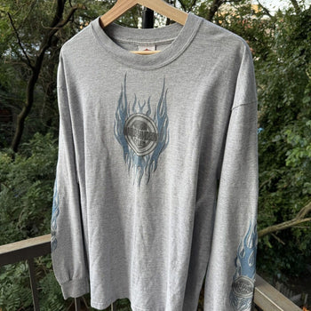 2000s Harley Davidson Blue Flame Longsleeve Tee