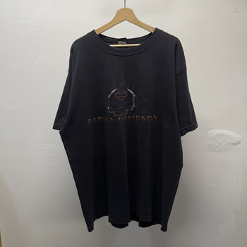 Vintage 2000s Harley Davidson Faded Skull Tee