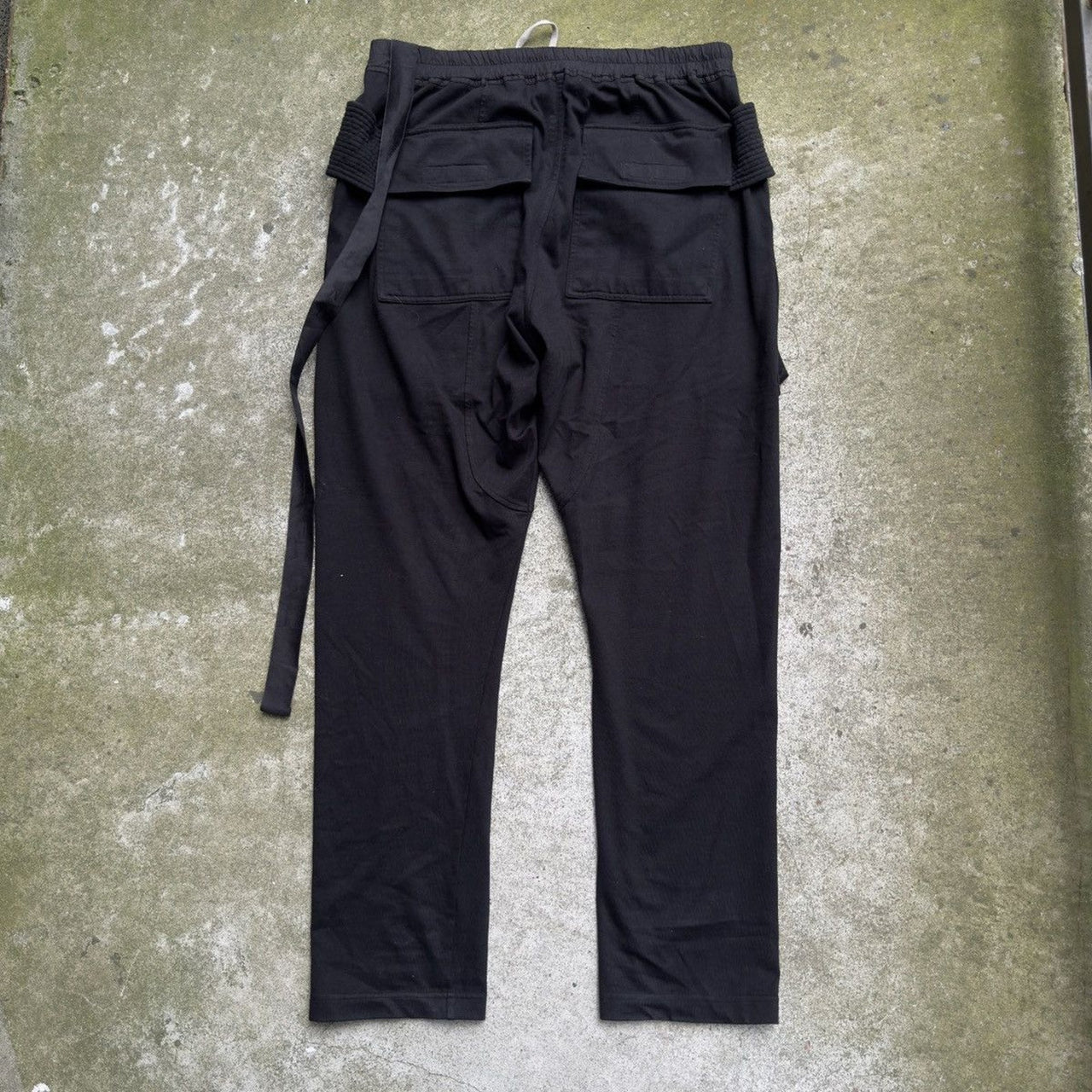 RICK OWENS DRKSHDW FW22 STROBE CREATCH CARGO SWEATPANTS