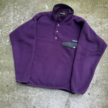 1990s/2000s PATAGONIA SYNCHILLA SNAP FLEECE PURPLE