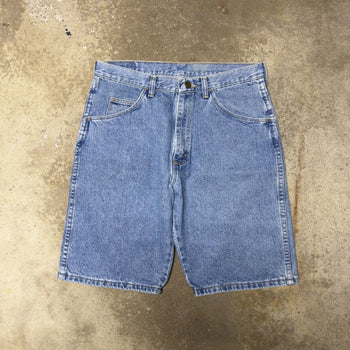 2000s WRANGLER BAGGY LIGHT WASH DENIM WORK JEAN SHORTS JORTS