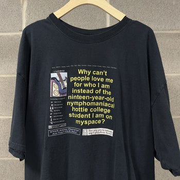 2000s Faded Myspace Nymphomaniac Tee