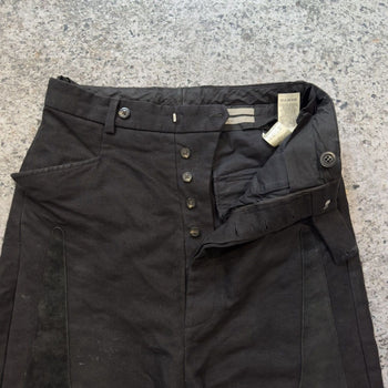 Rick Owens Runway FW19 Larry Moleskin Suede Patch Pants
