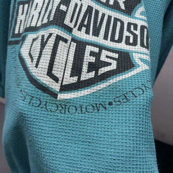 1990s Harley Davidson Faded Thermal Shirt