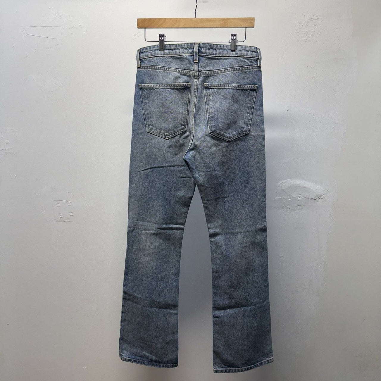 Bare Knuckles Washed Indigo Flared Jeans