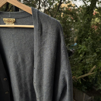 1960s Cashmere Faded Cardigan Sweater