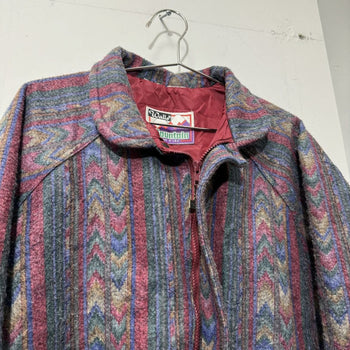 1990S WALLS AZTEC SOUTHWESTERN BOMBER WORK JACKET