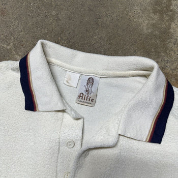 1970s ALFIE CALIFORNIA TERRY CLOTH POLO SHIRT