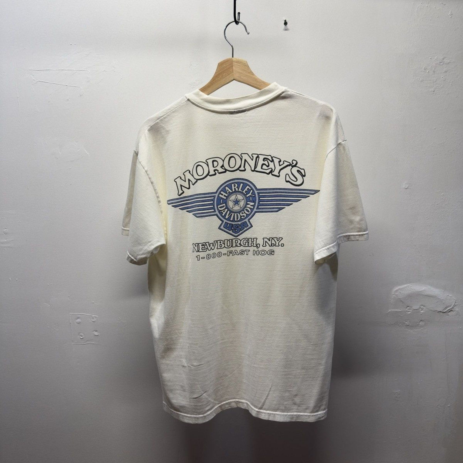 Vintage 1990s Harley Davidson Faded Feel The Heat Flame Tee