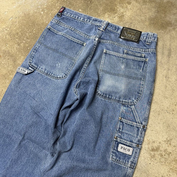 1990S PACO JEANS BAGGY FADED DENIM SKATER CARPENTER JEANS