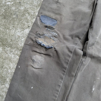 2000s DICKIES THRASHED REPAIRED FADED CANVAS WORK PANTS