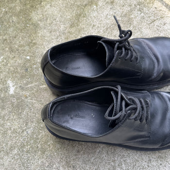 Balenciaga Sergent Derby Black Calf Leather
