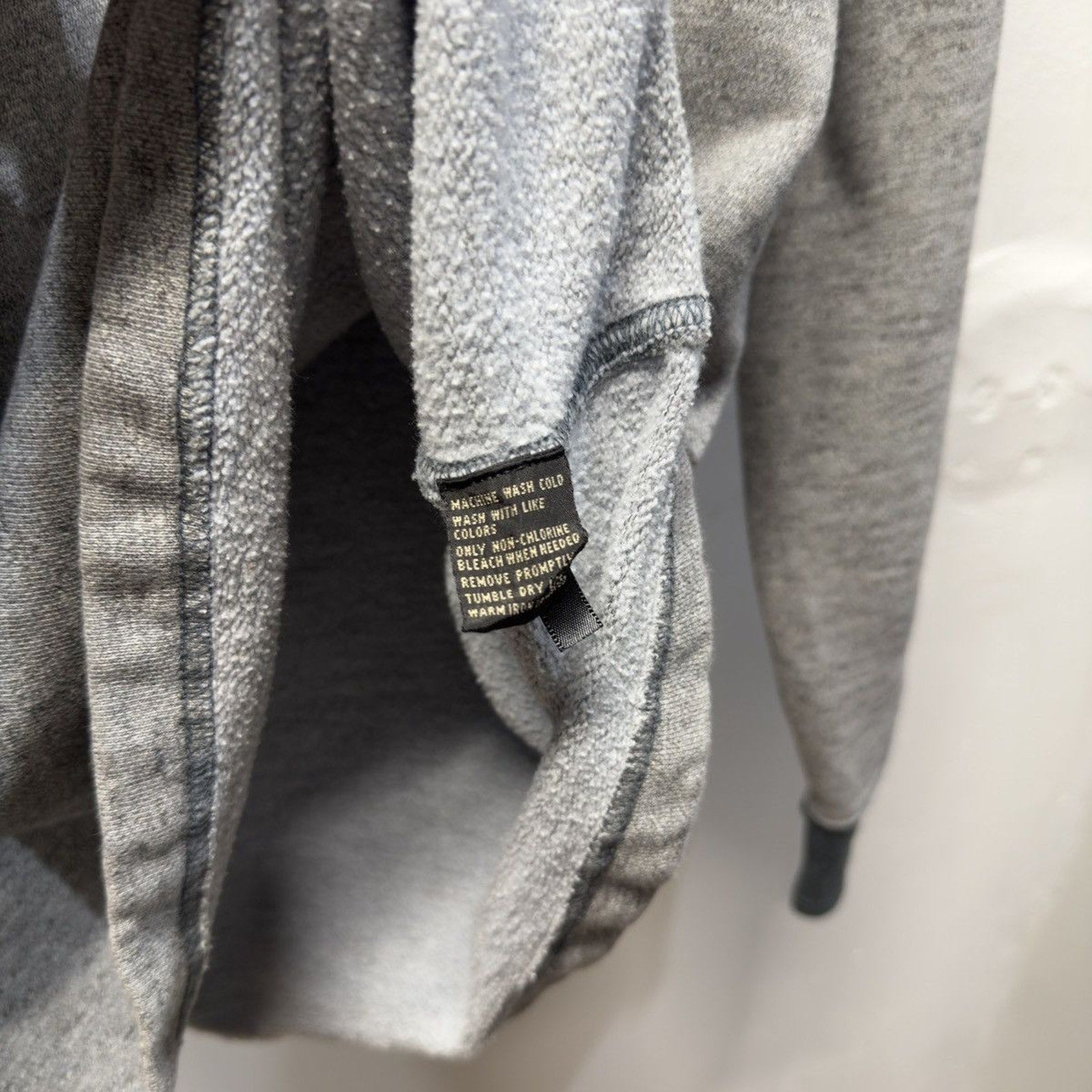 Vintage 2000s RRL Grey Henley Sweatshirt Faded
