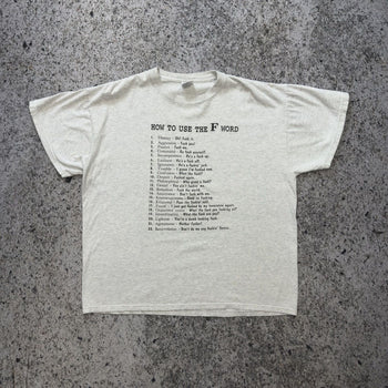 2000s How To Use The F Word Tee