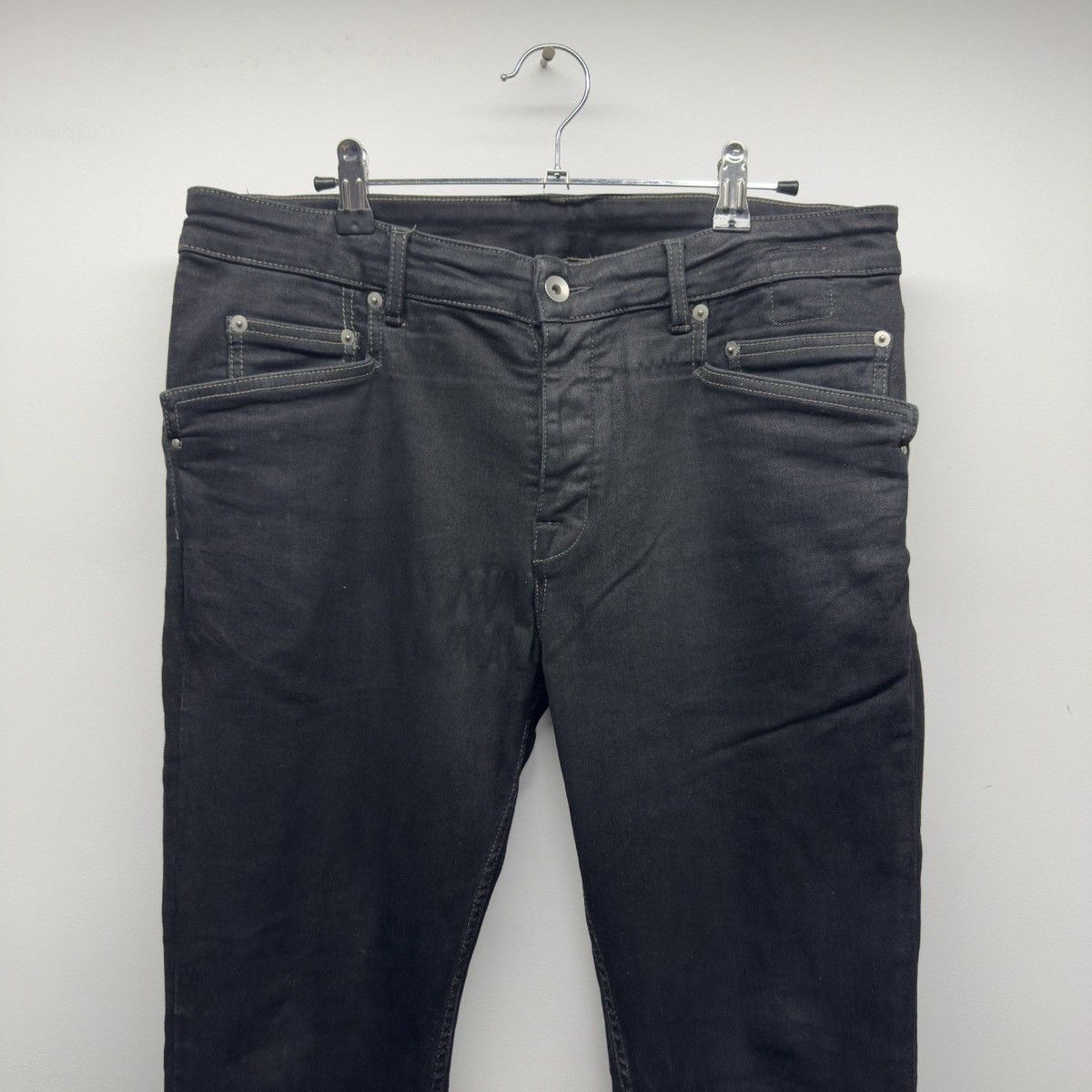 Rick Owens DRKSHDW Gethsmane 2021 Tyrone Cut Waxed Denim Jeans