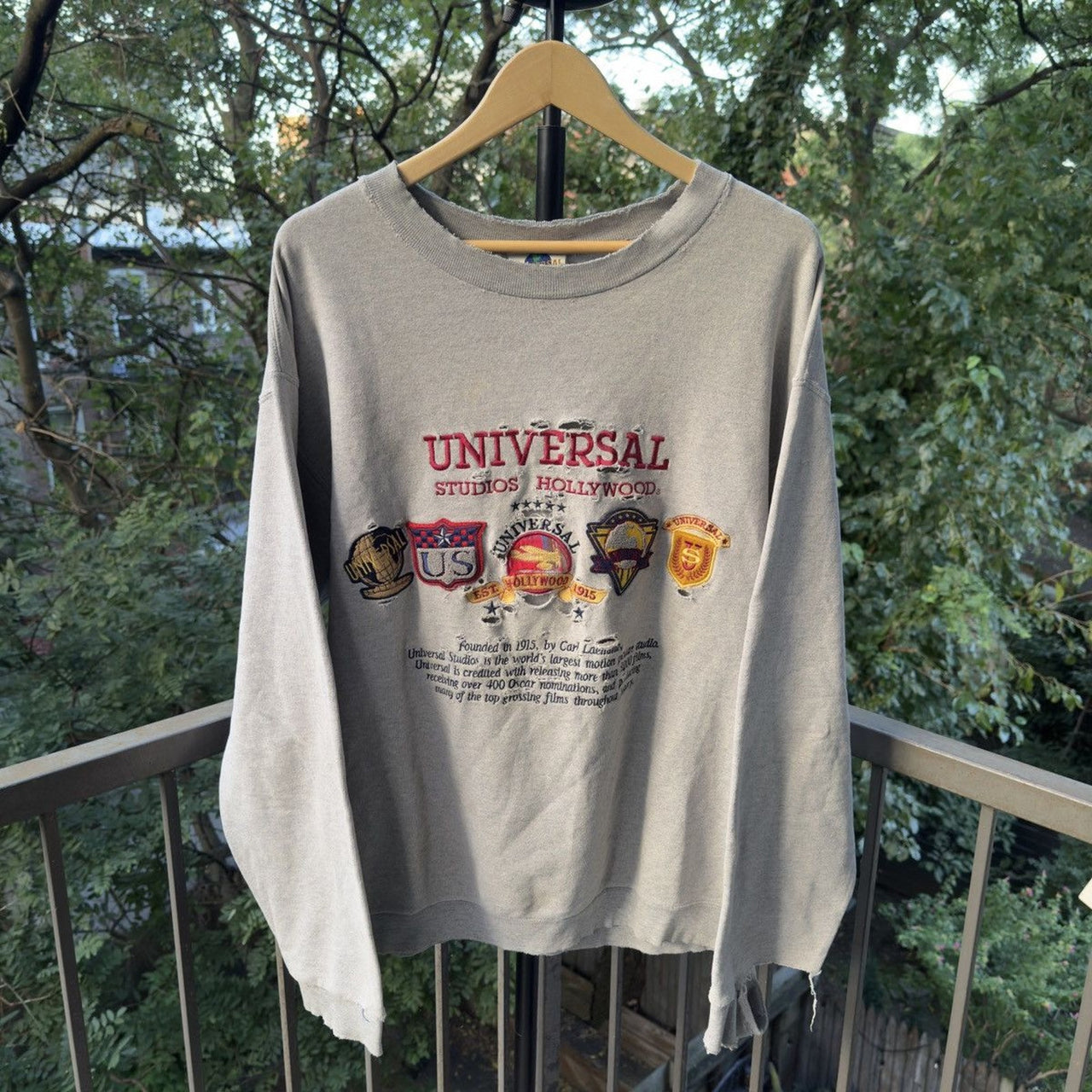 1990s Universal Studios Hollywood Thrashed Sweatshirt