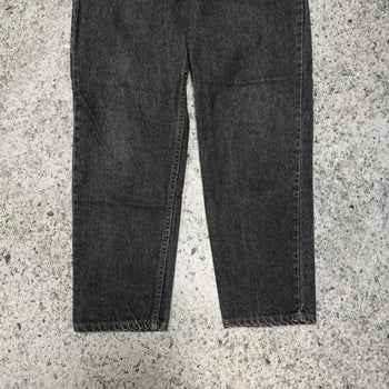 1990s Levi’s 550 Orange Tab Faded Black Denim Jeans