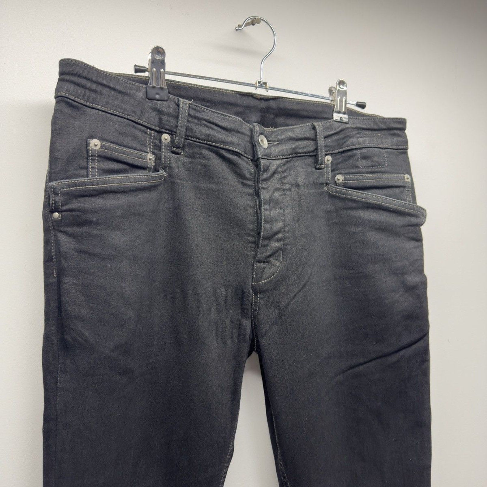 Rick Owens DRKSHDW Gethsmane 2021 Tyrone Cut Waxed Denim Jeans