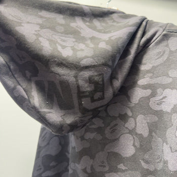 Bape Camo Print Shark Full Zip Hoodie