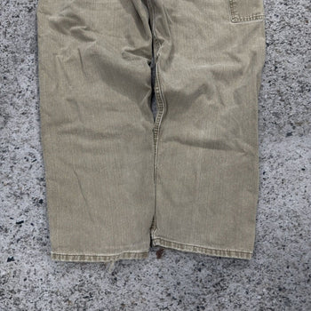2000s Faded Thrashed Lee Dungarees Baggy Carpenter Pants