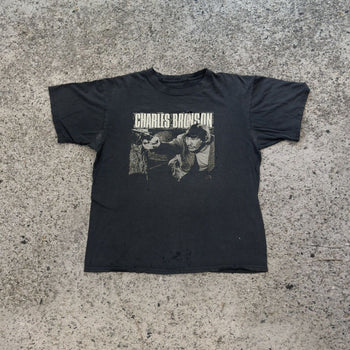 Camiseta descolorida de Charles Bronson Power Violence de los años 2000