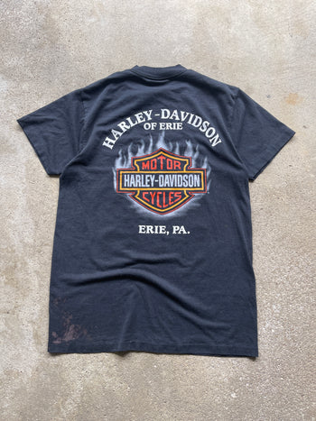 1990s HARLEY DAVISON 3D EMBLEM THE LAST BIKER ON EARTH TEE