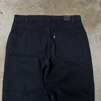 2000s LEVI’S SILVERTAB BLACK BAGGY DENIM SKATER JEANS