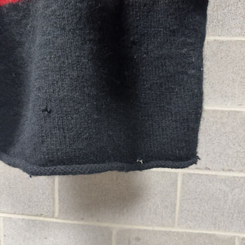 1990s Distressed Rainbow Wool Striped Knit Sweater