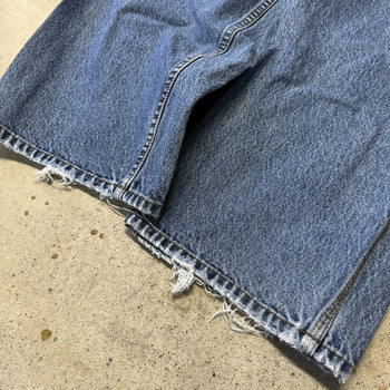 2000s US Polo Assc Thrashed Baggy Wide Leg Jeans