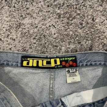 1990s Jnco Stinger Baggy Wide Skater Denim Jean Shorts