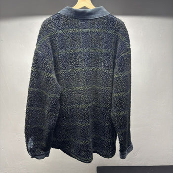 1990s Levi's Silvertab Grunge Plaid Deep Pile Fleece