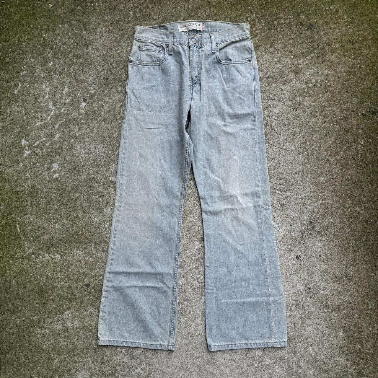 2000S LEVI’S 527 LOW BOOT CUT FADED DENIM JEANS