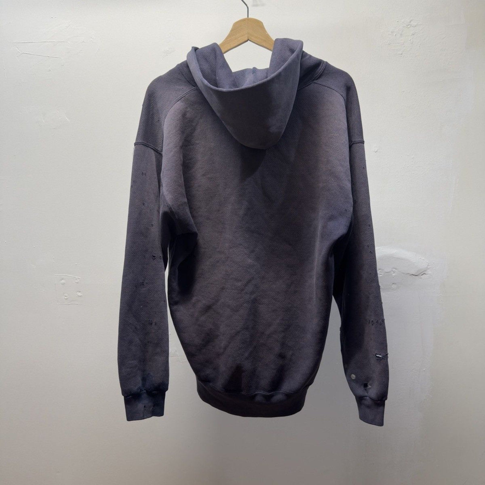 Vintage 1990s Made in USA Faded Distressed Zip Up Hoodie
