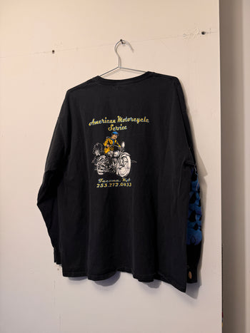 2000S TACOMA AMERICAN MOTORCYCLE SERVICE FLAME LONGSLEEVE TEE