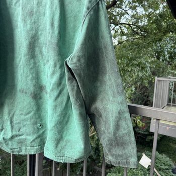 1990s Thrashed Faded Distressed Canvas Dirty Work Jacket
