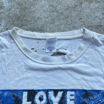 2000s THRASHED LOVE NEVER DIES SKELETON SEX TEE