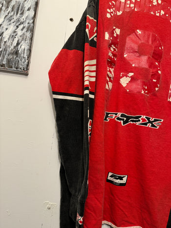 1990s FADED HONDA FOX RACING THE RED RIDERS LONGSLEEVE TEE