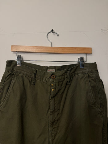 KAPITAL RINGOMAN OLIVE CARGO PANTS