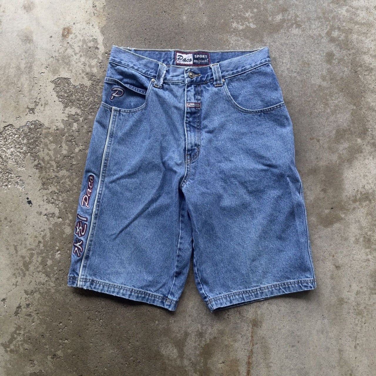 1990S Y2K PACO JEANS BAGGY SKATER DENIM JEAN SHORTS JORTS