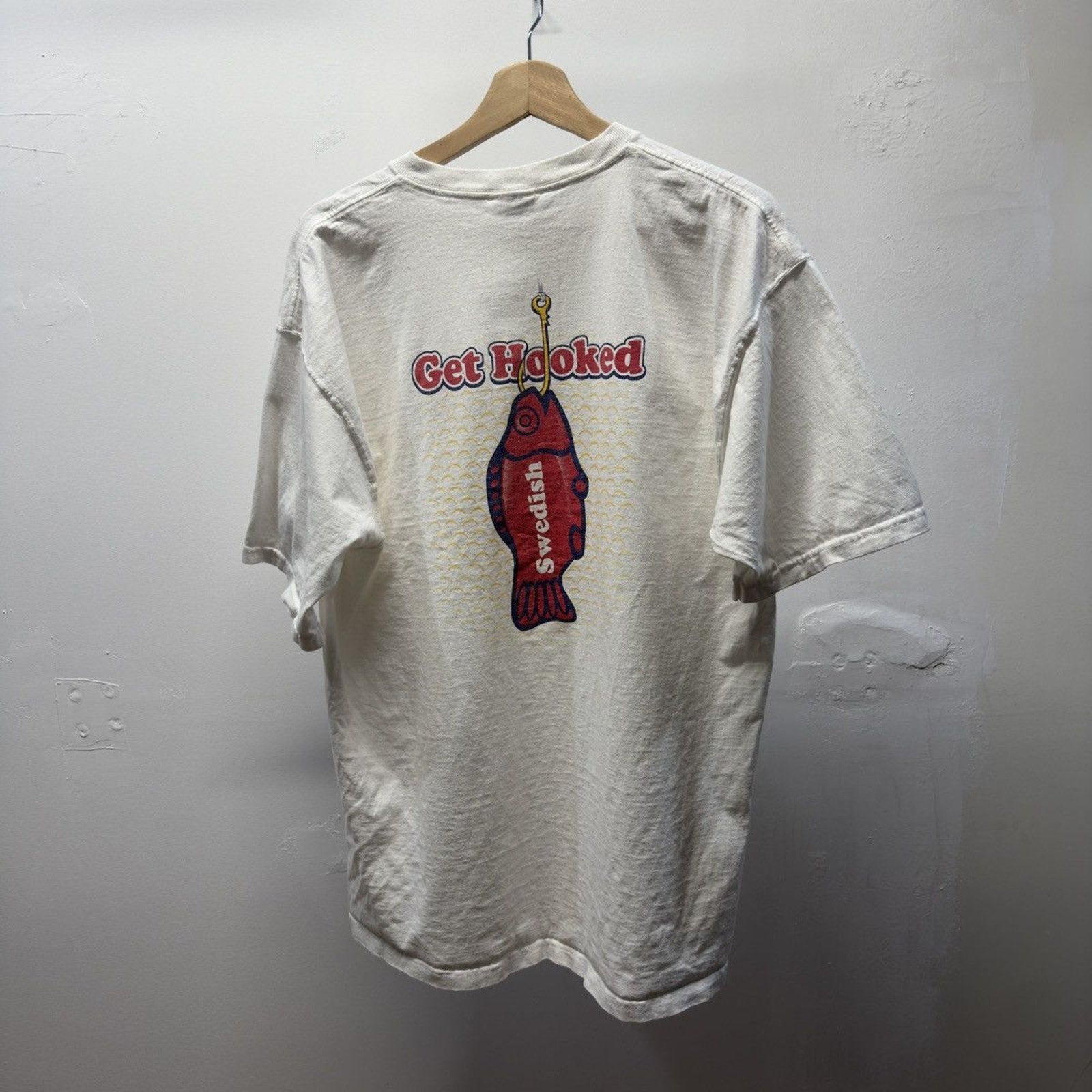 Vintage 2000s Swedish Fish Candy Fishing Tee