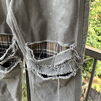 Carhartt Distressed Blanket Lined Carpenter Pants