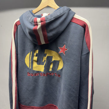 1990s Tommy Hilfiger Boardsports Hoodie Thrashed Faded