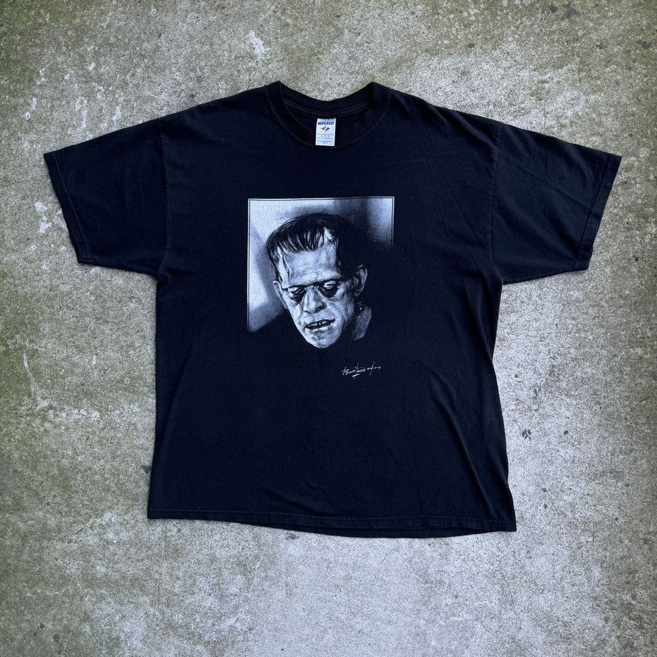 2000S FRANKENSTEIN FACE ART TEE