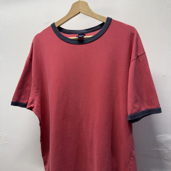 Vintage 2000s Gap Faded Red Blank Ringer Tee